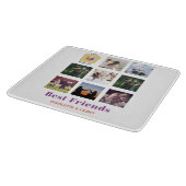 BFFフォトコラージギフトピーナッツバターゼリーサンド カッティングボード (角)