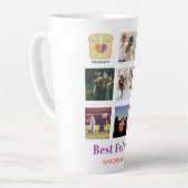 BFFフォトコラージギフトピーナッツバターゼリーサンド カフェラテマグ (左アングル)