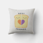 BFFフォトコラージギフトピーナッツバターゼリーサンド クッション (裏面)