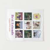 BFFフォトコラージギフトピーナッツバターゼリーサンド タペストリー (正面(横))