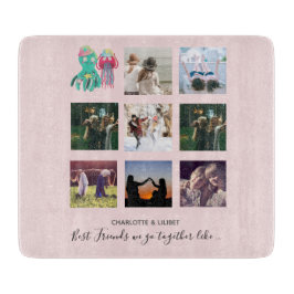 BFFフォトコラージクラゲタコカスタムギフト カッティングボード