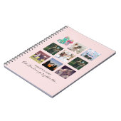 BFFフォトコラージクラゲタコカスタムギフト ノートブック (左側)