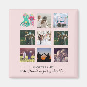 BFFフォトコラージクラゲタコカスタムギフト マグネット (正面)