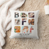 BFFフォトコラージュパーソナライズされたフレンズ最高ののベスティー クッション (ブランケット)