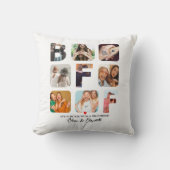 BFFフォトコラージュパーソナライズされたフレンズ最高ののベスティー クッション (正面)