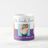 BFFフォトコラージュフレンドズ最高の贈カスタム与紫 コーヒーマグカップ (中央)