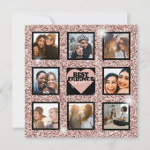 BFFフォトモダンコラージュバラ金ゴールドグリッター シーズンカード (正面)