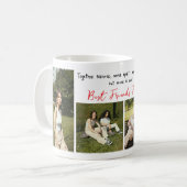 BFFフォーフォトフレンズパーソナライズされたフ最高のォーフーズ コーヒーマグカップ (正面左)