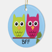 BFFフクロウオーナメント セラミックオーナメント (左)