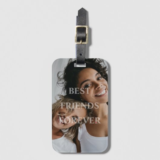 BFFフレンズ最高のフォーエバーフレンドシップラゲージタグ ラゲッジタグ (正面縦)