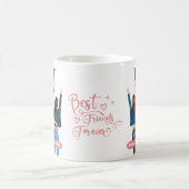 BFFフレン最高のズフォーエバーコーヒーマグ コーヒーマグカップ (中央)