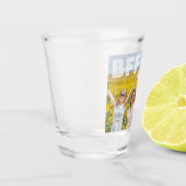 BFFフレ最高のイズフォエバーフォトタイポグラフィ ショットグラス (左)