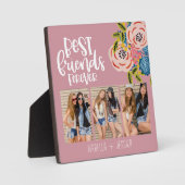 BFFフローラフォトコラージュ最高のフレンズフォーエバープラーク フォトプラーク (正面)