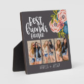 BFFフローラフォトコラージョ最高のンフレンズフォーエバー フォトプラーク (正面)