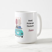 BFFブロンドとレッドヘッドコーヒーマグ コーヒーマグカップ (正面右)