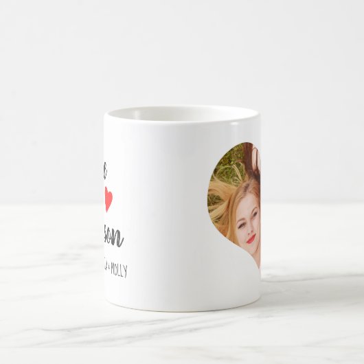 BFFベスティーズ最高のギフト友パーソナライズされた人写真 コーヒーマグカップ (中央)