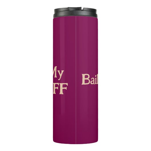 BFFペットの写真をパーソナライズ タンブラー (裏面)