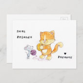 BFFポストカード – 最高の永遠の友だち ポストカード (正面/裏面)