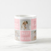 BFFモダンベスティーズ写真コラージピンク コーヒーマグカップ (中央)