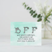 BFFユーモア ポストカード (スタンド正面)