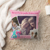 BFF写真おもしろいコラージギフトゼリーフィッシュタコ クッション (ブランケット)