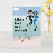 BFF友情ユーモアのあるスティック一緒のカード カード (黄色い花)