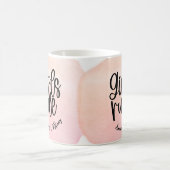 BFF名カスタム女の子が友情を支配 コーヒーマグカップ (中央)