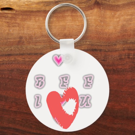 BFF最高の友永遠BFF。 キーホルダー (正面)