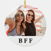 BFF最高の友達永遠カスタム写真集 セラミックオーナメント (裏面)