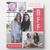 BFF最高の友達 |写真モダンコラージュのプラーク フォトプラーク (正面)