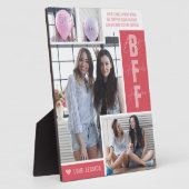 BFF最高の友達 |写真モダンコラージュのプラーク フォトプラーク (側面)