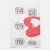 BFF最高の永遠の友よ:私はあなたを愛する芸術プリント キッチンタオル (縦)