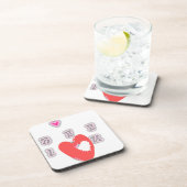 BFF最高の永遠の友よ:私はあなたを愛する芸術プリント コースター (右側)