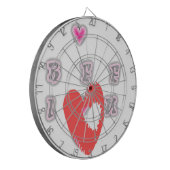 BFF最高の永遠の友よ:私はあなたを愛する芸術プリント ダーツボード (正面左)