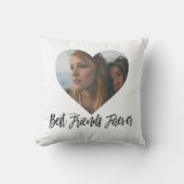 BFF贈パーソナライズされたり物と写真の友達 クッション (正面)