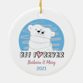 BFF クリスマス セラミックオーナメント (裏面)
