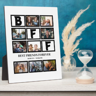 BFF スタイリッシュ Friends 最高の Forever 9 Photo Collage フォトプラーク