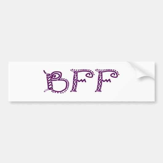 Bff バンパーステッカー (正面)