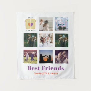 BFF フォト コラージュ ギフト ピーナッツバター ジェリー サンドイッチ タペストリー