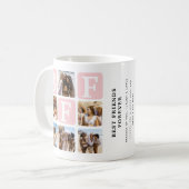 BFF フォト コラージュ フレンドシップ マグ (正面左)