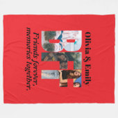 BFF フォト フリース ブランケット - 個別のギフト (正面(横))