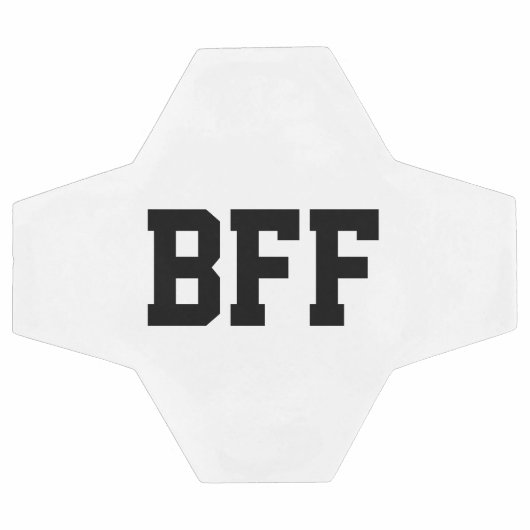 BFF、フレンズ最高のフォーエバーサッカーボール白黒 サッカーボール (フラット)