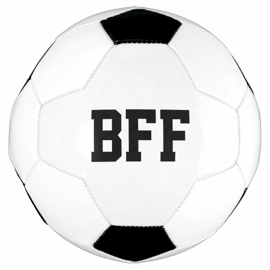BFF、フレンズ最高のフォーエバーサッカーボール白黒 サッカーボール (正面)