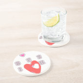 BFF。ベストフレンズフォーエバー:愛してる アートプリント コースター (側面)