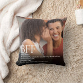 BFF ベストフレンド フォト デフィニション モダン ファン クッション (ブランケット)