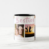 BFF モダン 4-Photo Collage Mag ツートーンマグカップ (中央)