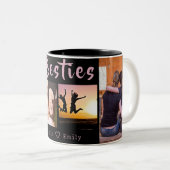 BFF モダン 4-Photo Collage Mag ツートーンマグカップ (正面右)