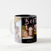 BFF モダン 4-Photo Collage Mag ツートーンマグカップ (正面左)