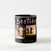 BFF モダン 4-Photo Collage Mag ツートーンマグカップ (中央)