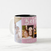 BFF モダン 4-Photo Collage Mag ツートーンマグカップ (正面左)